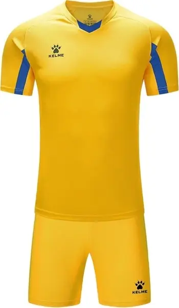 Комплект футбольної форми дитячий Kelme LEON жовто-синій 7351ZB3130.9714