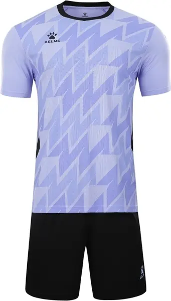 Комплект футбольної форми Kelme OVIEDO бузково-чорний 8351ZB1084.9514