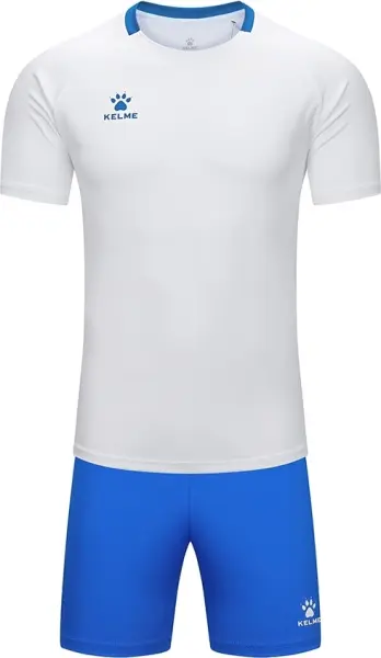 Комплект футбольной формы Kelme LUGO бело-синий 8451ZB1245.9100