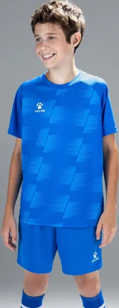Комплект футбольной формы детский Kelme BRAGA синий 8351ZB3085.9481