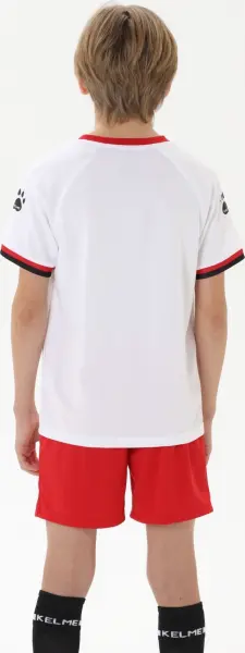 Комплект футбольної форми дитячий Kelme біло-червоний 8551ZB31084.9100