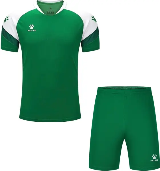 Комплект футбольної форми Kelme BRAVO зелено-білий 7351TX1092.9311_7351ZB1255.9311