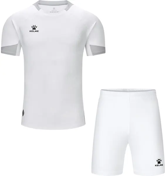 Комплект футбольної форми Kelme GETAFE біло-сірий 8551ZB11078.9100_7351ZB1255.9100