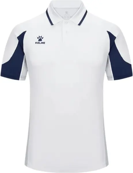 Поло Kelme бело-темно-синее 8651PL1209.9100