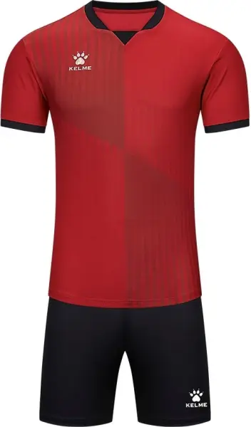 Комплект футбольной формы Kelme BRAGA II красно-черный 8551ZB11083.9600