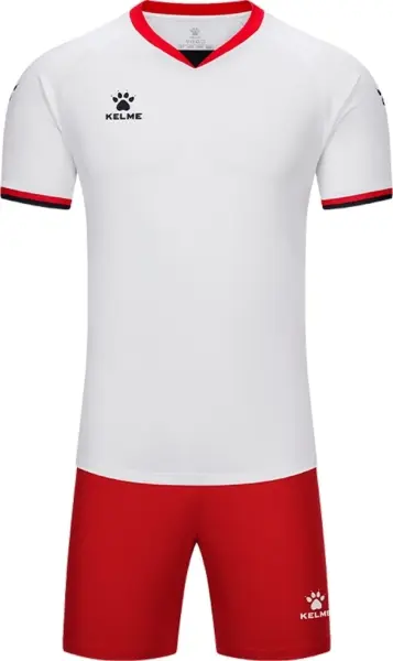 Комплект футбольной формы Kelme KADIS II бело-красный 8551ZB11084.9100