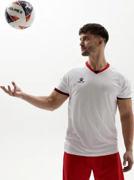 Комплект футбольной формы Kelme KADIS II бело-красный 8551ZB11084.9100