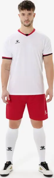 Комплект футбольной формы Kelme KADIS II бело-красный 8551ZB11084.9100