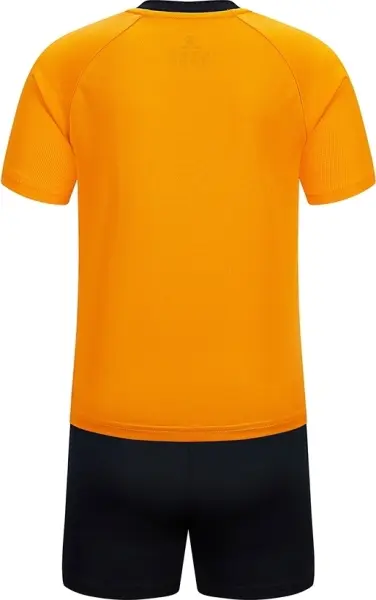 Комплект футбольної форми дитячий Kelme LUGO оранжево-чорний 8451ZB3245.9907