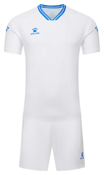 Комплект футбольной формы Kelme FARO бело-синий 8451ZB1246.9104