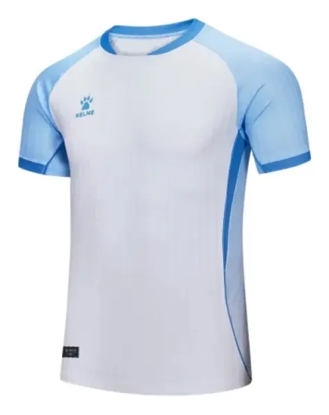 Футболка Kelme TOLEDO біло-блакитна 8651ZB12491.9100