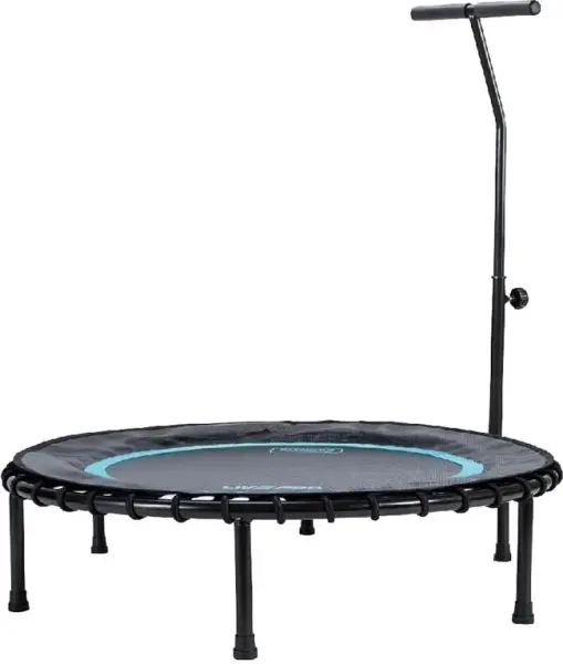 Батут із ручкою LivePro TRAMPOLINE WITH HANDLE чорно-блакитний LP8250B