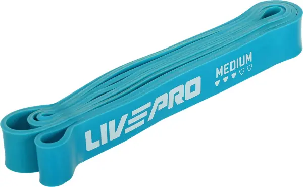 Еспандер-петля для підтягування LivePro SUPER BAND MEDIUM блакитний LP8410-M