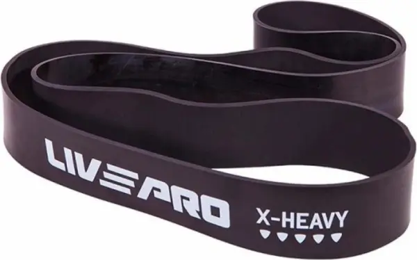 Еспандер-петля для підтягування LivePro SUPER BAND X-HEAVY чорний LP8410-XH