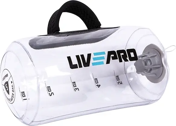Болгарський аквамішок LivePro TRAINING WATER BAG 5 кг прозорий LP8125