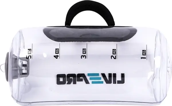 Болгарський аквамішок LivePro TRAINING WATER BAG 5 кг прозорий LP8125