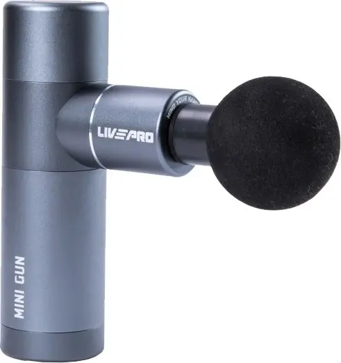 Перкусійний масажер LivePro MINI MASSAGE GUN сірий LP8513