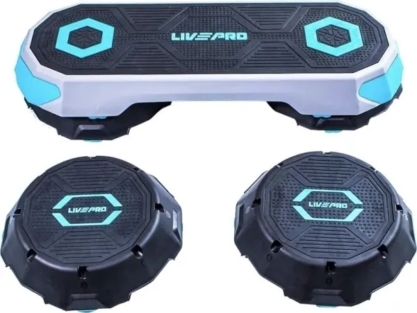 Степ-платформа LivePro STEP PLATFORM сіро-блакитно-чорна LP8244