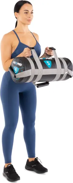 Мішок для кросфіту LivePro POWER BAG 5 кг чорно-сірий LP8120-5