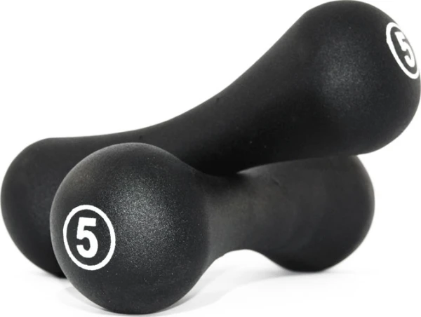 Гантели LiveUp NEOPRENE DUMBBELL черные (2 х 5,0 кг) LS2002-B5