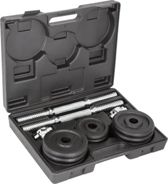 Набор гантелей LiveUp DUMBBELL SET черный (2 х 7,5 кг) LS2322B-15KGS