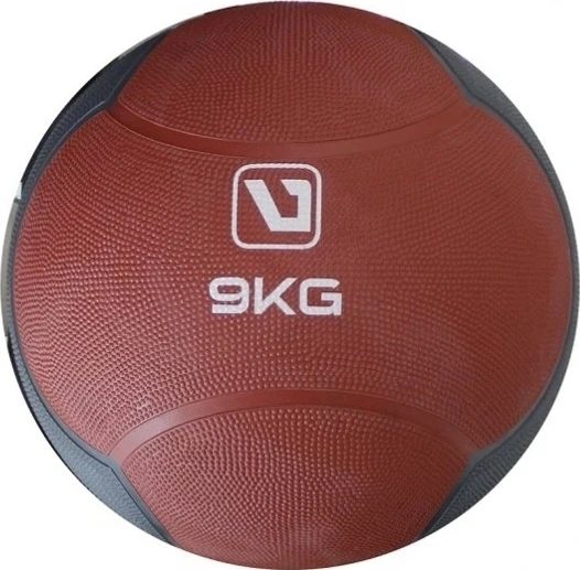 М'яч медичний (медбол) LiveUp MEDICINE BALL коричнево-сірий 9 кг LS3006F-9