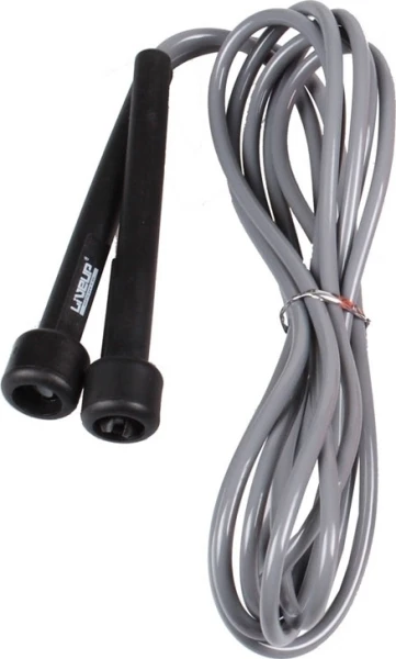 Скакалка LiveUp PVC JUMP ROPE сіро-чорна LS3115-g