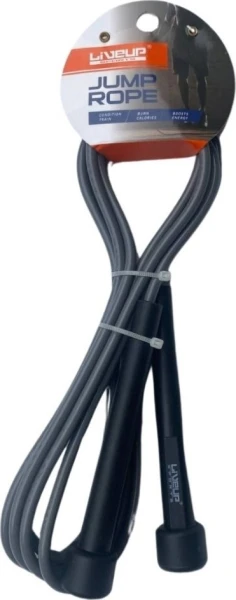 Скакалка LiveUp JUMP ROPE серо-черная LS3115-N-G