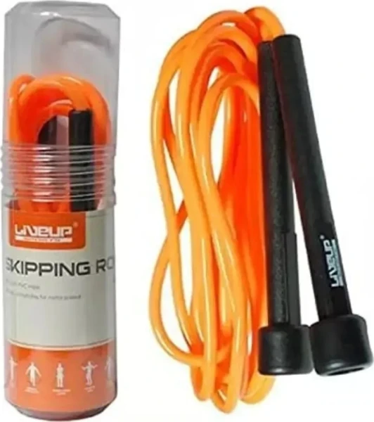 Скакалка LiveUp PVC JUMP ROPE оранжево-чорна LS3115-o