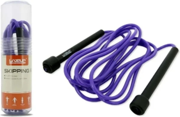 Скакалка LiveUp PVC JUMP ROPE фиолетово-черная LS3115-p