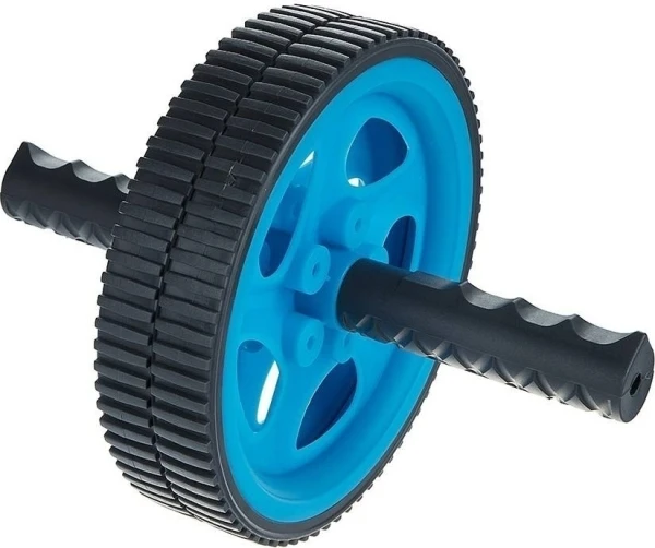 Ролик для преса LiveUp EXERCISE WHEEL блакитно-чорний LS3160B