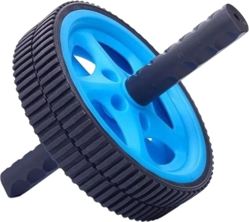 Ролик для преса LiveUp EXERCISE WHEEL блакитно-чорний LS3160B