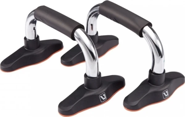 Упори для віджимань LiveUp CHROME PUSH UP BAR чорно-помаранчеві LS3162