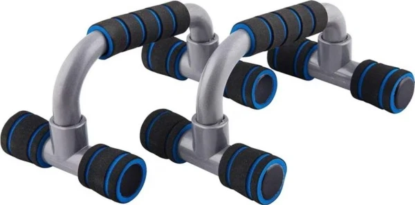 Упори для віджимань LiveUp PLASTIC PUSH UP BAR чорно-сіро-сині LS3164E
