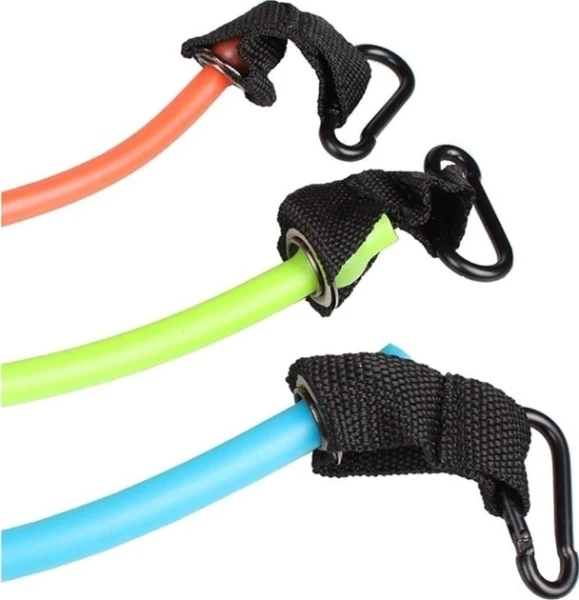 Набір еспандерів трубчастих LiveUp EXPANDER SET помаранчевий, лаймовий, блакитний LS3218