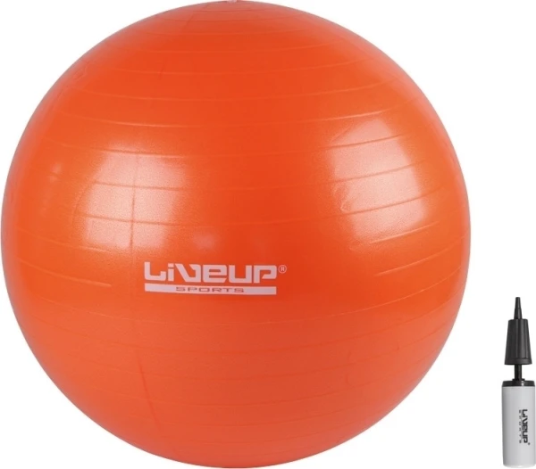 Фітбол LiveUp ANTI-BURST BALL помаранчевий LS3222-65o