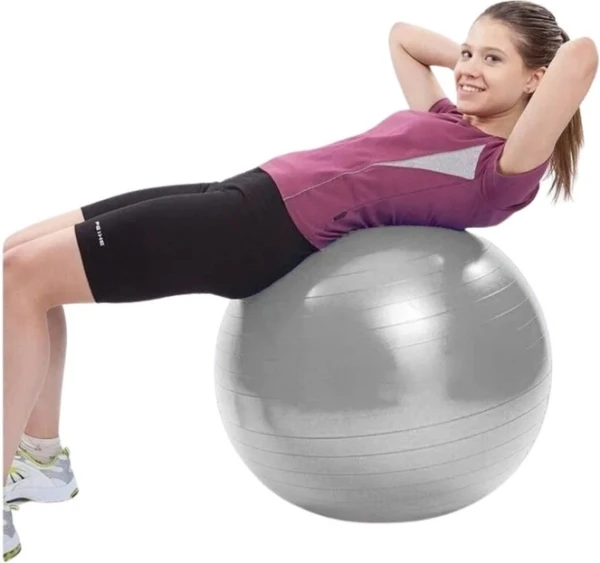 Фітбол LiveUp ANTI-BURST BALL сірий LS3222-75g