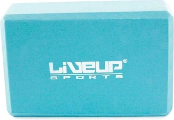 Блок для йоги LiveUp EVA BRICK голубой LS3233A-b