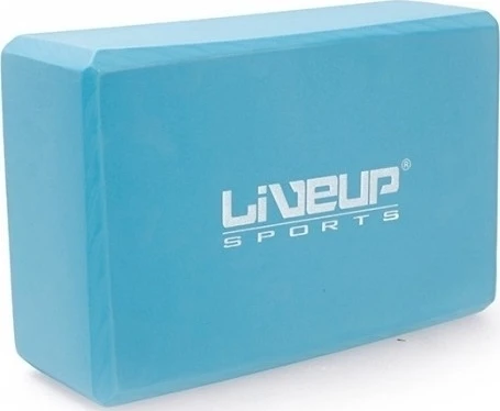 Блок для йоги LiveUp EVA BRICK голубой LS3233A-b