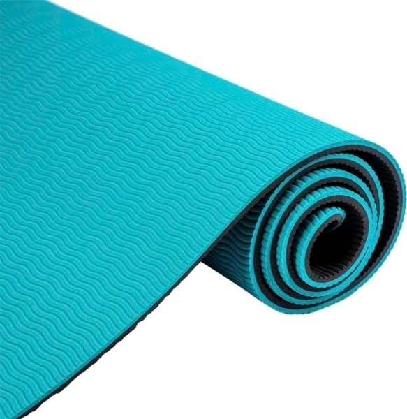 Коврик для йоги LiveUp TPE YOGA MAT бирюзовый LS3237-06g