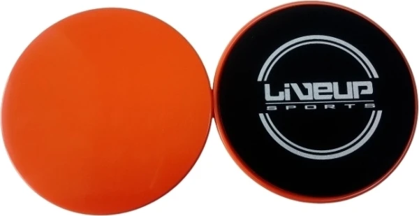Глайдинг-диски LiveUp SLIDING DISC помаранчево-чорні LS3360