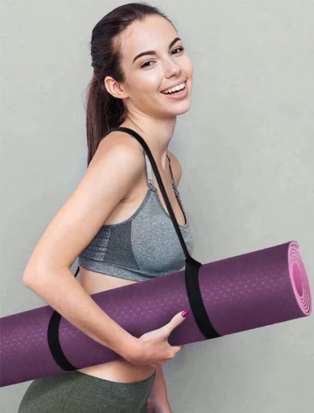 Ремешок для коврика для йоги LiveUp YOGA STRAP черный LS3810-1