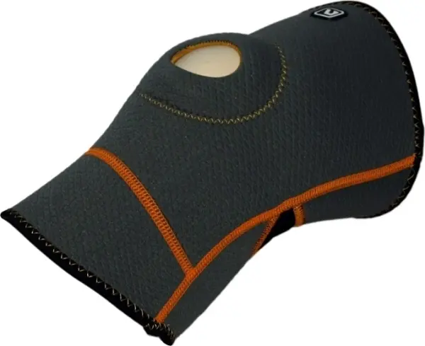 Фіксатор коліна LiveUp KNEE SUPPORT сіро-чорно-помаранчевий S/M LS5636-SM