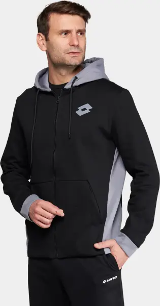 Толстовка Lotto TRAINING PURE SWEAT FZ HD 2 черно-серая 221405/1CL