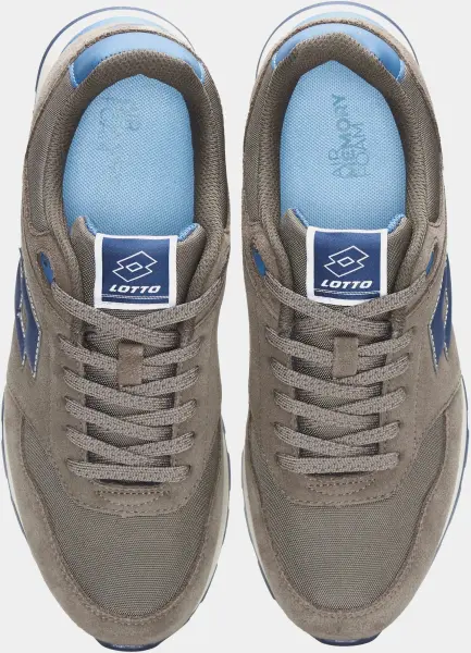 Кроссовки Lotto TRAINER AMF II SUE/NY коричнево-синие 222902/DM9