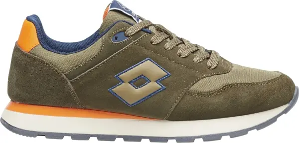 Кросівки Lotto TRAINER AMF II SUE/NY оливково-оранжево-темно-сині 222902/948