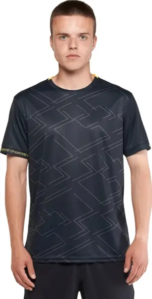 Футболка Lotto LOGO DUE TEE PRT чорно-жовта 219318/1CL