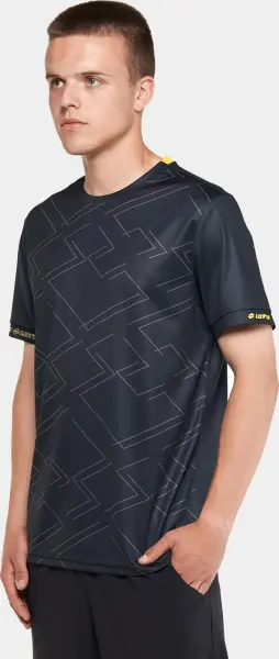 Футболка Lotto LOGO DUE TEE PRT чорно-жовта 219318/1CL