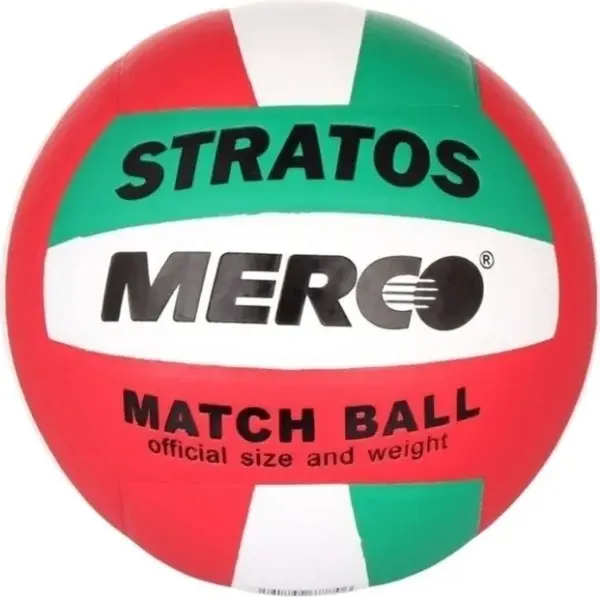 Волейбольний м'яч Merco STRATOS червоно-зелено-білий Розмір 5 ID67770