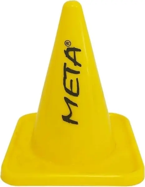 Конус тренувальний Meta COLOURED CONE 10 см жовтий 1800410500Y